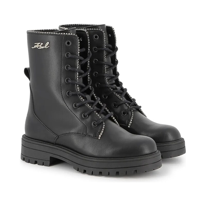 Detské kožené topánky Karl Lagerfeld 65162371