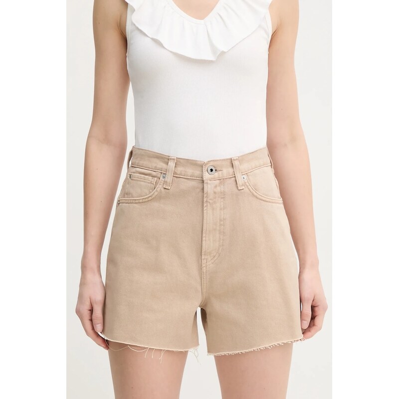 Rifľové krátke nohavice Pepe Jeans A-LINE SHORT UHW RACHEL 62737975