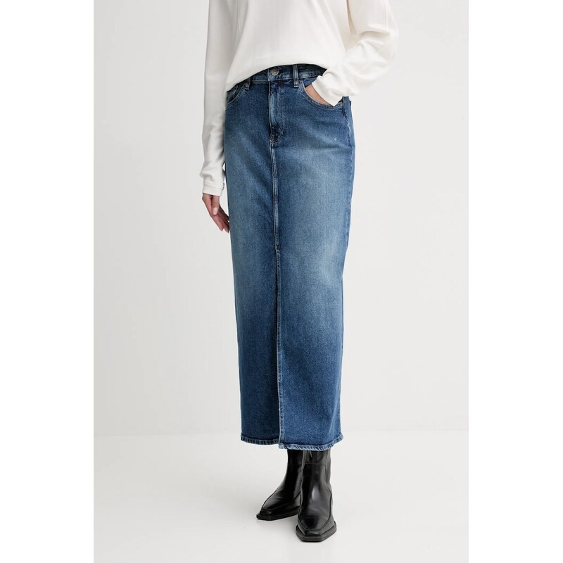 Rifľová sukňa G-Star Viktoria Long 65201141