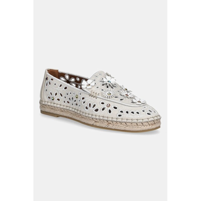 Semišové espadrilky Kurt Geiger London Flower Espadrille Loafer 64329251