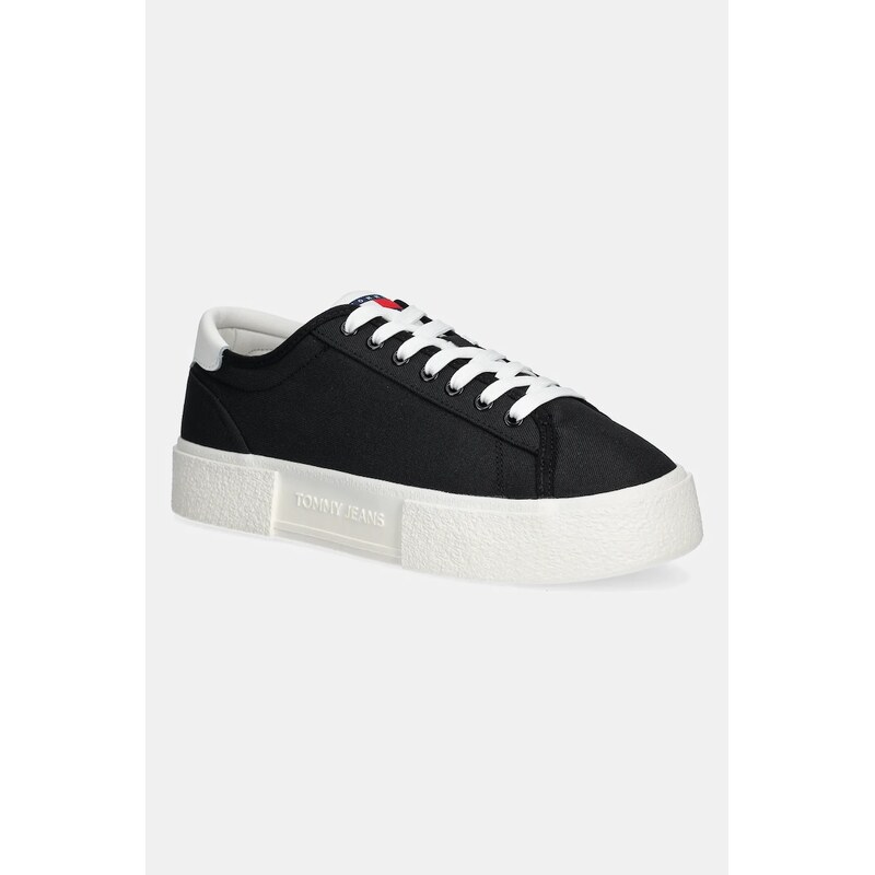 Tenisky Tommy Jeans FLATFORM CANVAS SNEAKER 62980090