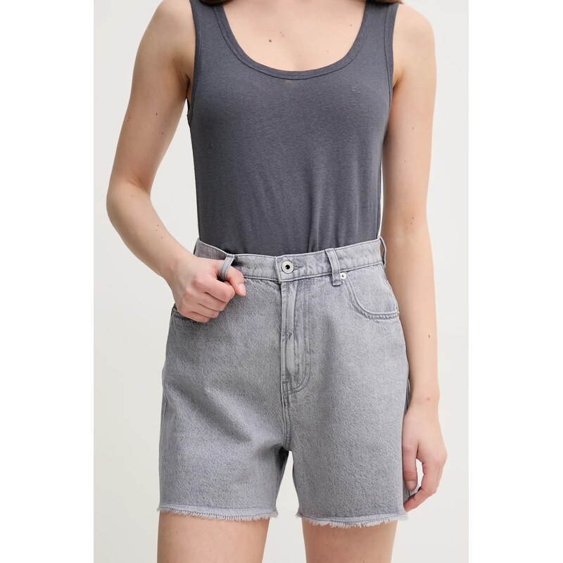 Rifľové krátke nohavice Pepe Jeans A-LINE SHORT UHW RACHEL 62791535