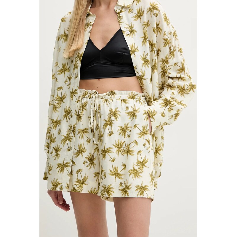 Šortky s prímesou ľanu Twinset 62791528