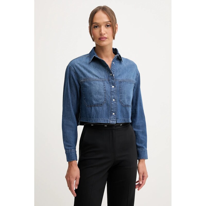 Bavlnená rifľová košeľa United Colors of Benetton 65195819