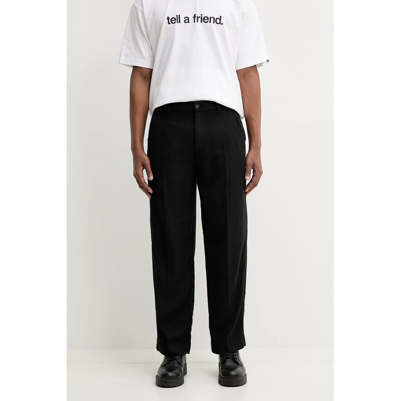 Nohavice s prímesou ľanu Abercrombie & Fitch 62791643