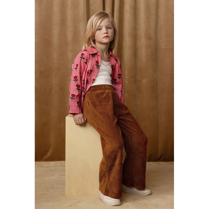 Detská bavlnená košeľa Mini Rodini Roses 64314958