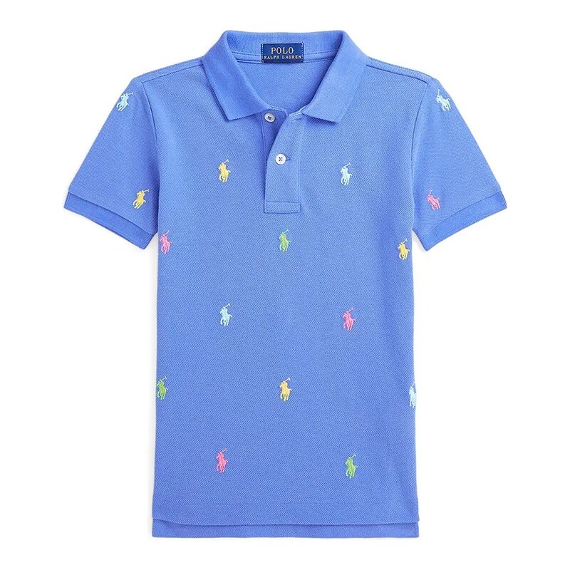 Detská bavlnená polokošeľa Polo Ralph Lauren 62807749
