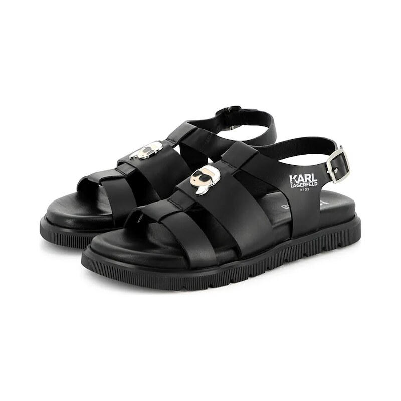 Detské kožené sandále Karl Lagerfeld 62807811