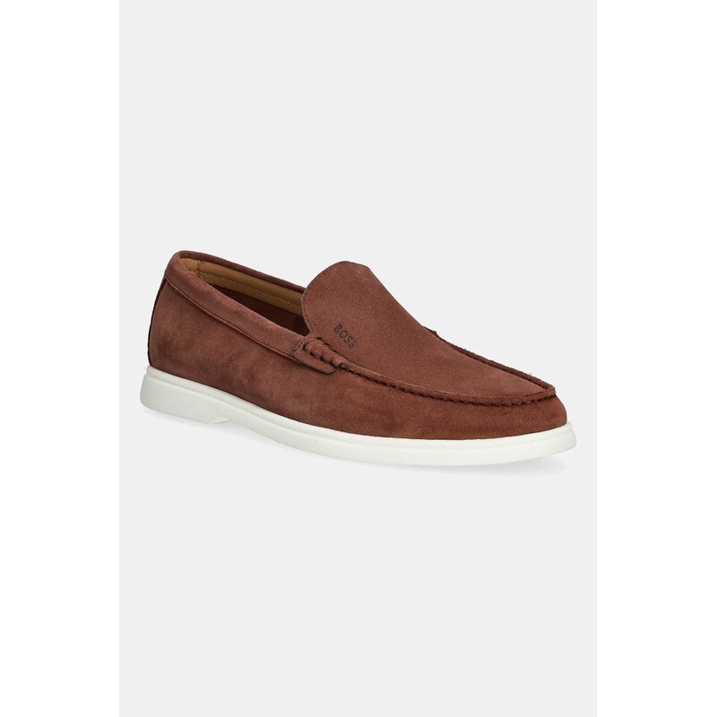 Semišové mokasíny BOSS Sienne 62807782