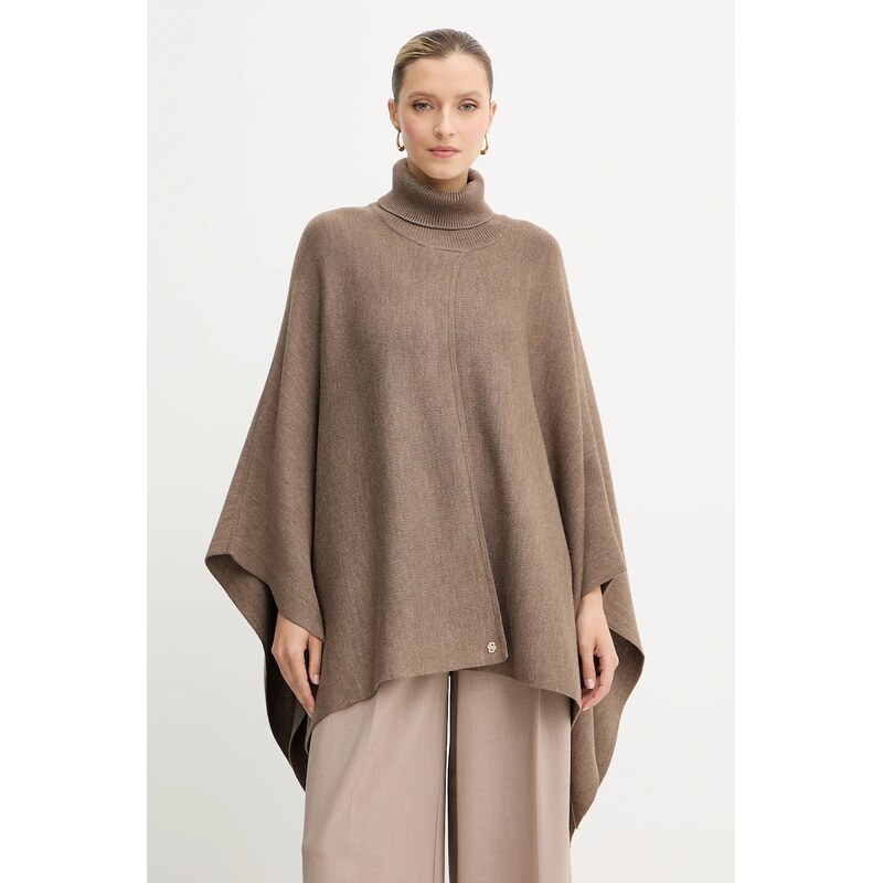 Pončo s prímesou vlny BOSS Larenia_poncho 65234905