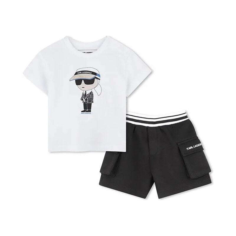 Detská bavlnená súprava Karl Lagerfeld 62828172