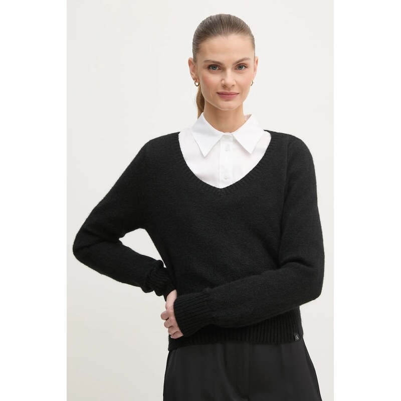 Sveter s prímesou vlny Calvin Klein Jeans 60744789