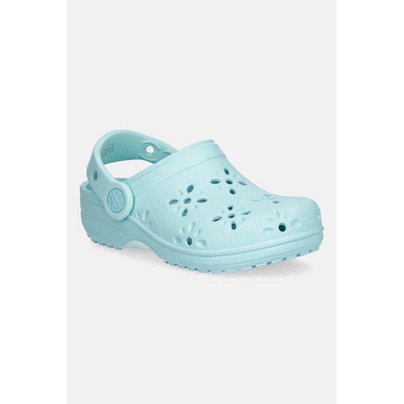 E-shop Šľapky Crocs CLASSIC FLORAL CUT OUT CLOG KIDS