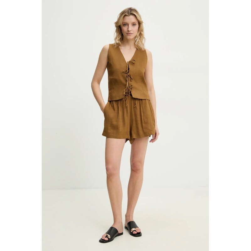 Ľanová vesta a šortky Answear.LAB 62945597