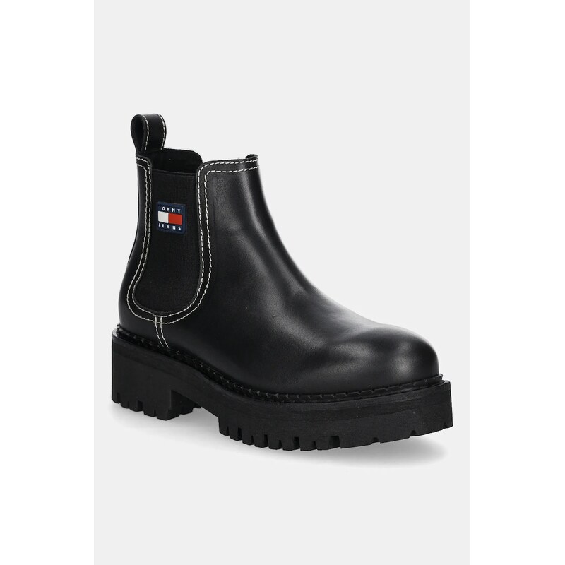 Kožené topánky chelsea Tommy Jeans TJW URBAN CHELSEA BOOT 65238590