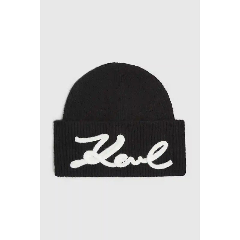 Čiapka s prímesou vlny Karl Lagerfeld K/SIGNATURE 65238426