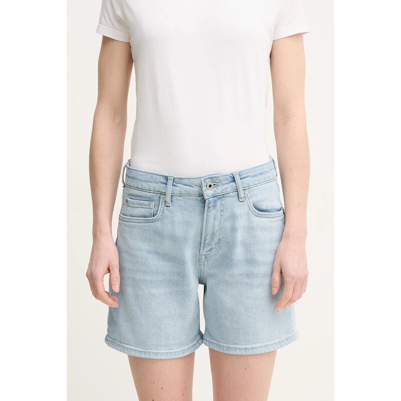 Rifľové krátke nohavice Pepe Jeans FITTED SHORT HW MARY 62945848