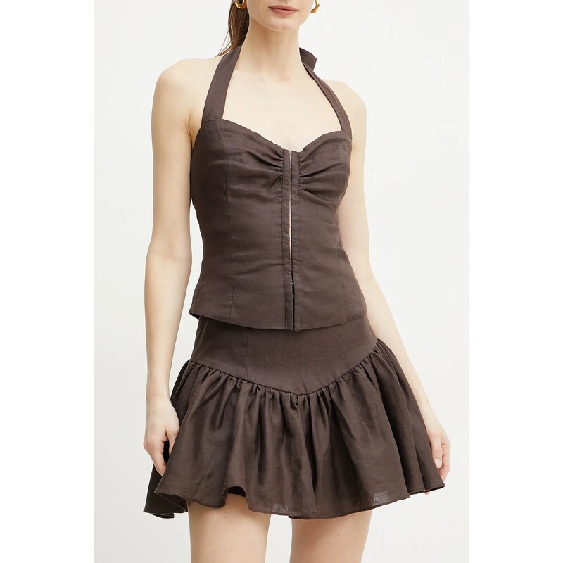 Ľanová sukňa Bardot AMORETTE 64328101