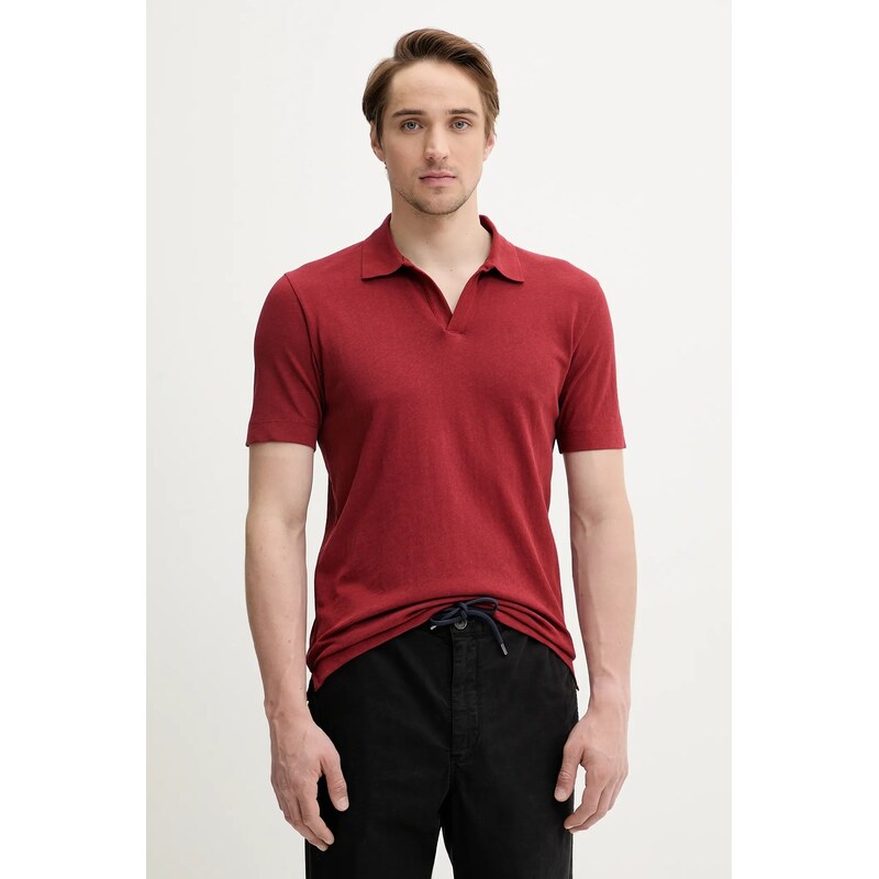 Polo tričko s prímesou ľanu Marc OPolo 64328252