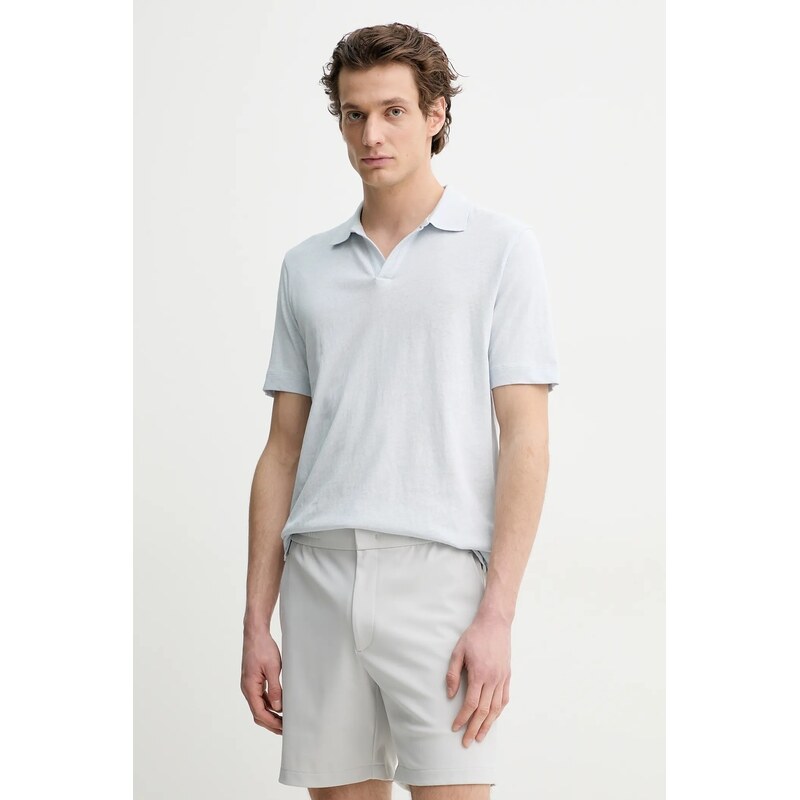 Polo tričko s prímesou ľanu Marc OPolo 64328253