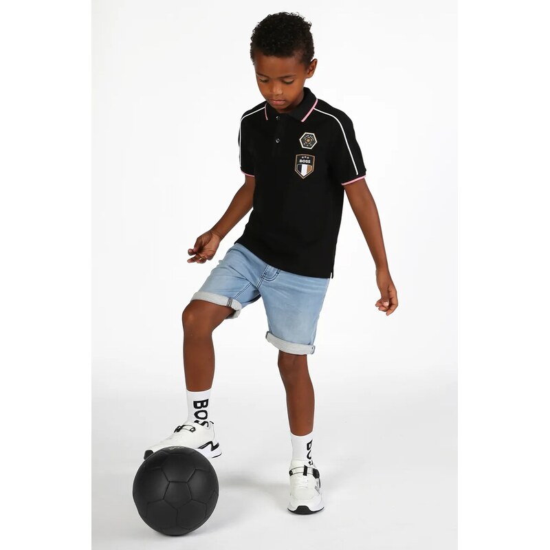 Detské rifľové krátke nohavice BOSS 62938466