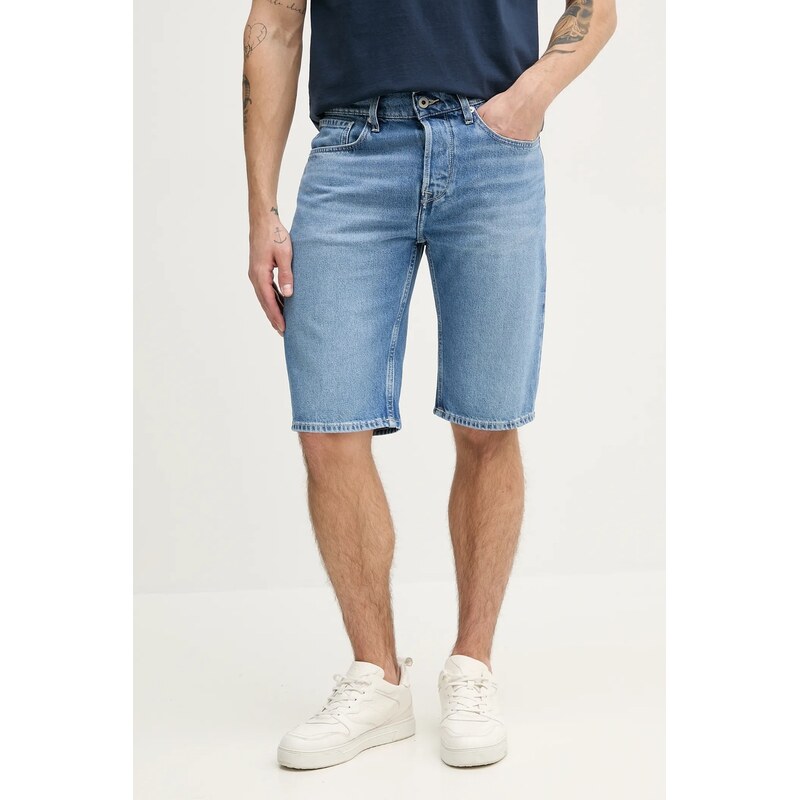 Rifľové krátke nohavice Pepe Jeans RELAXED SHORT CALLEN 62947794