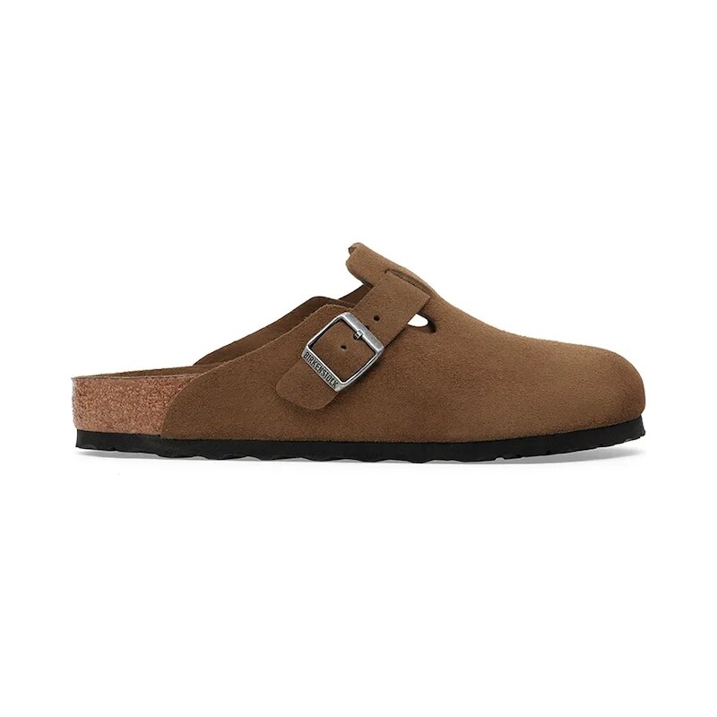 Semišové šľapky Birkenstock Boston 64397066