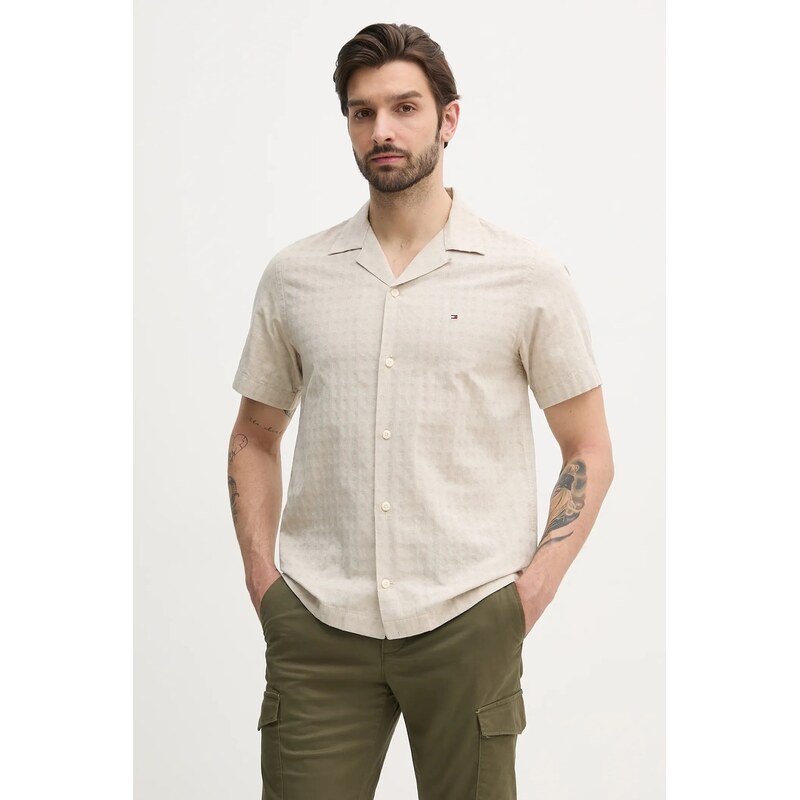 Košeľa s prímesou ľanu Tommy Hilfiger 62948260