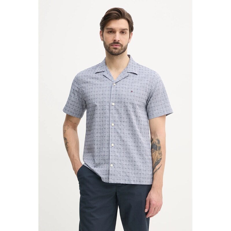 Košeľa s prímesou ľanu Tommy Hilfiger 62948261