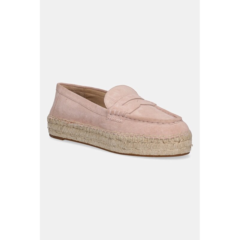 Semišové espadrilky Lauren Ralph Lauren Luize Loafer 62948388