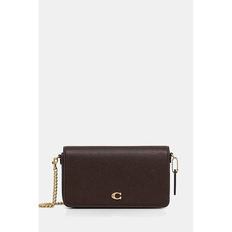 Kožená kabelka Coach Mila Crossbody Bag With Signature Canvas 64475156