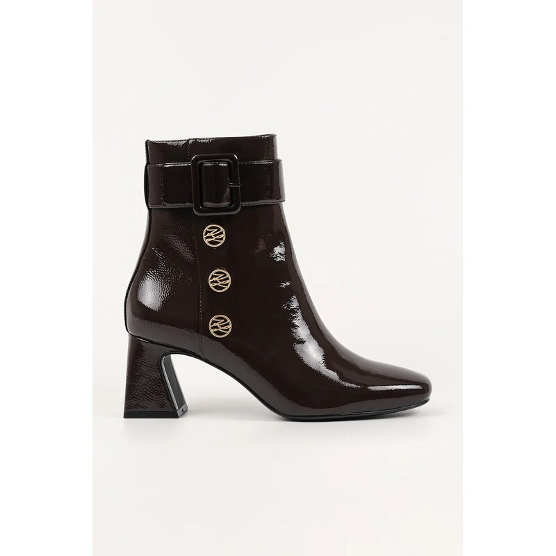 Kožené členkové topánky Karl Lagerfeld BEATA 65294921