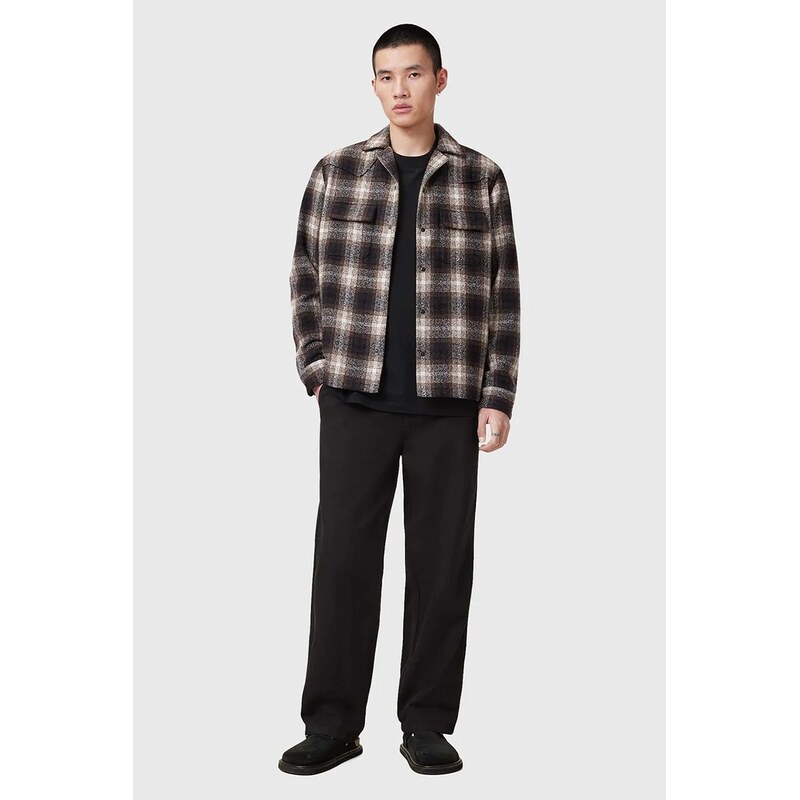 Nohavice s prímesou ľanu AllSaints HANBURY 63996690