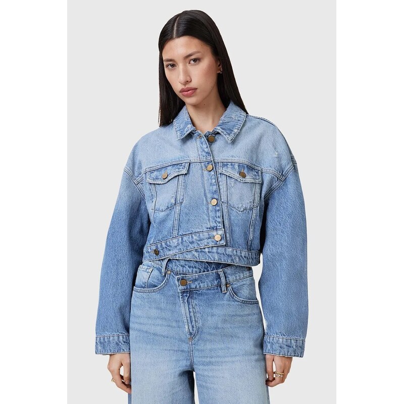 Rifľová bunda AllSaints AKI CROSSOVER 63996698