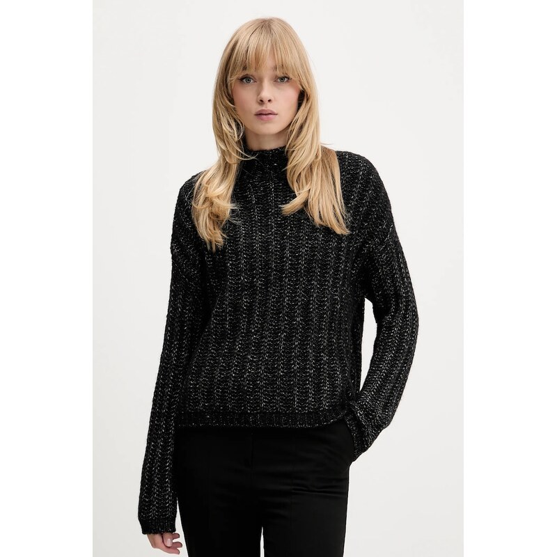 Sveter s prímesou vlny HUGO Safineyny 65301036