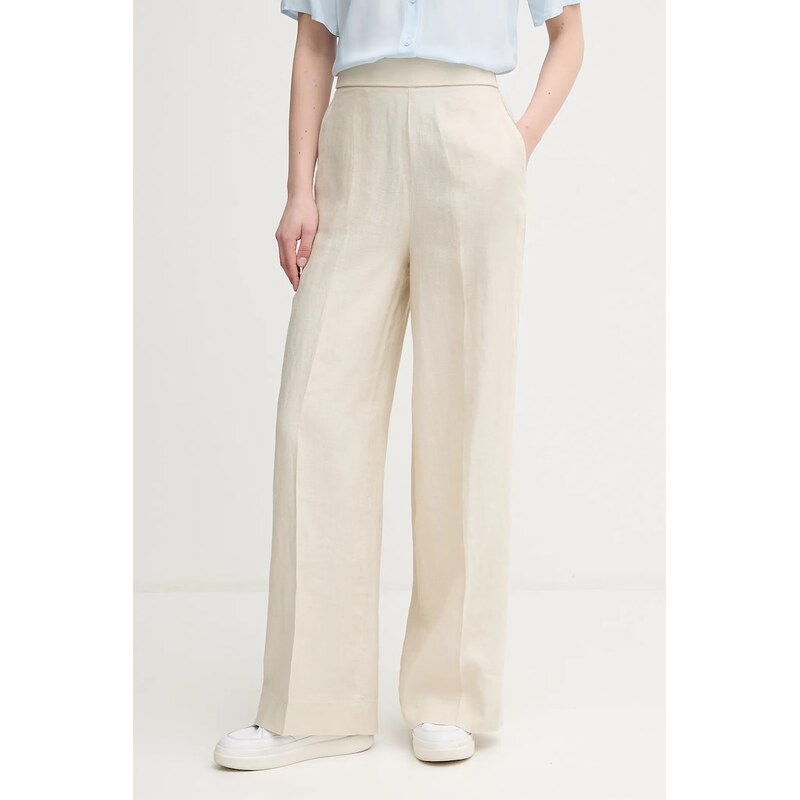 Ľanové nohavice United Colors of Benetton 63301150