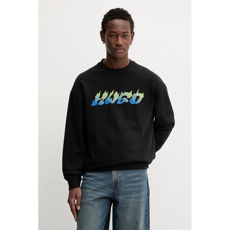 Bavlnená mikina Hugo Blue Nifterix 65312327