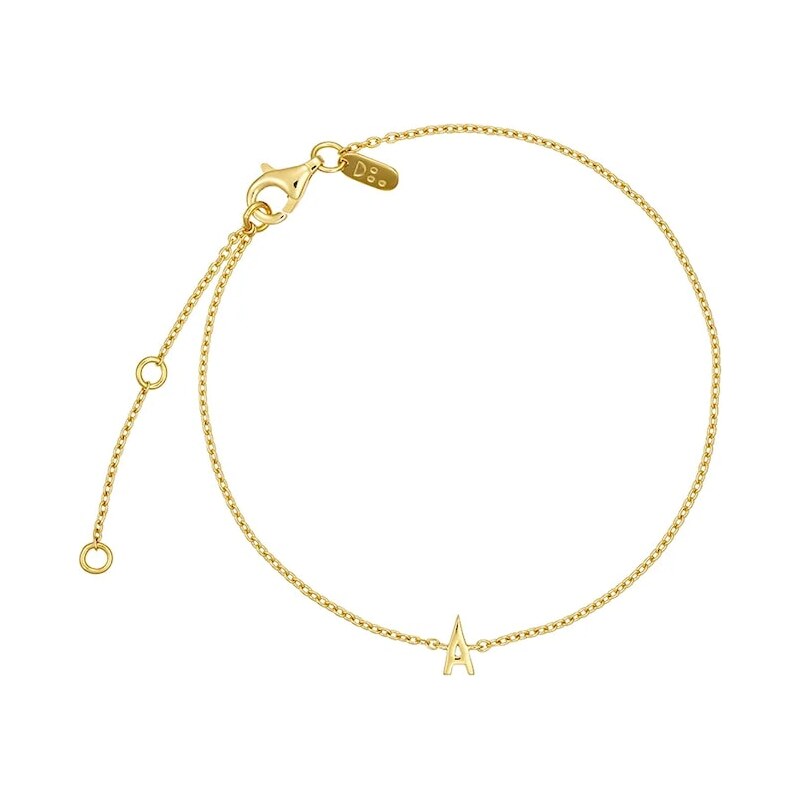 Strieborný pozlátený náramok Design Letters 60861480