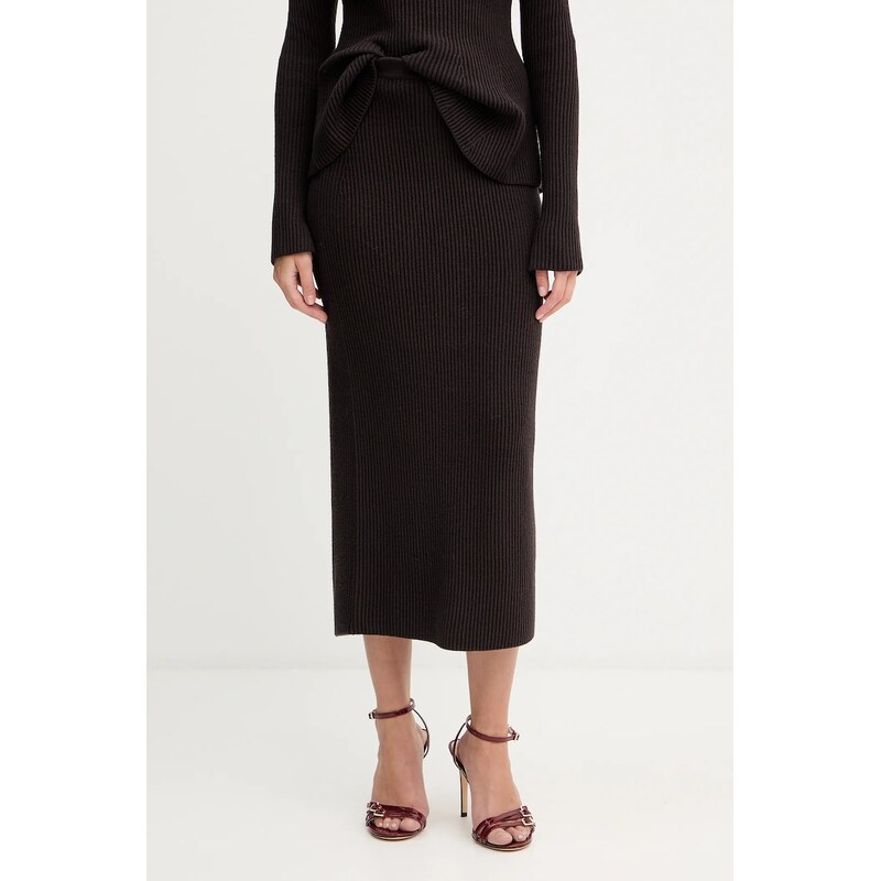 Sukňa s prímesou vlny Twinset 65340053