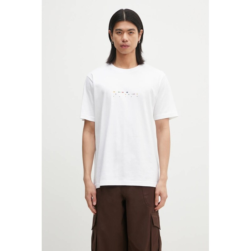 Bavlnené tričko Norse Projects Johannes Organic Code Print T-shirt 63658912
