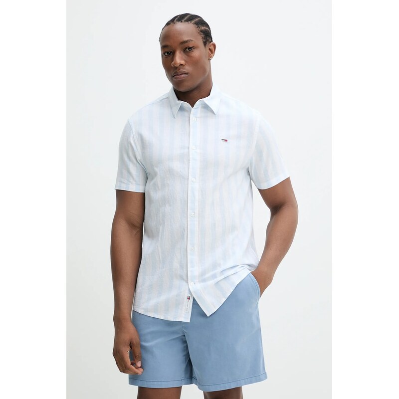 Košeľa s prímesou ľanu Tommy Jeans 63088678