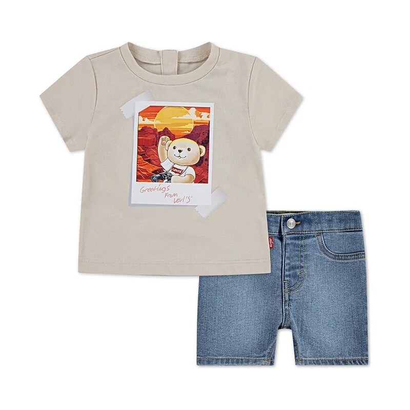 Sada pre bábätká Levis LEVI PHOTO OP DENIM SET 63039685