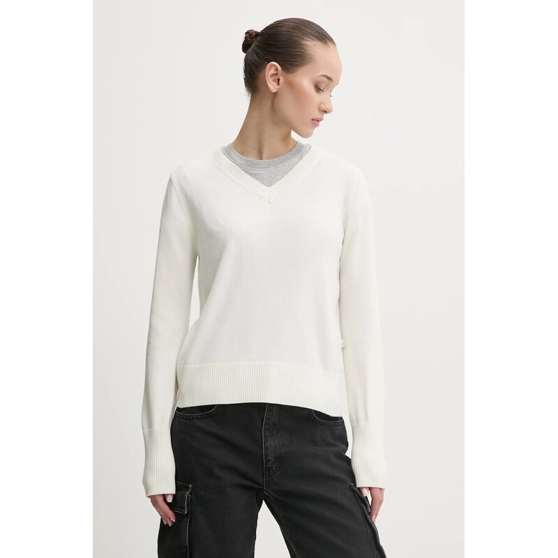 Sveter s prímesou hodvábu Guess Jeans 61244136