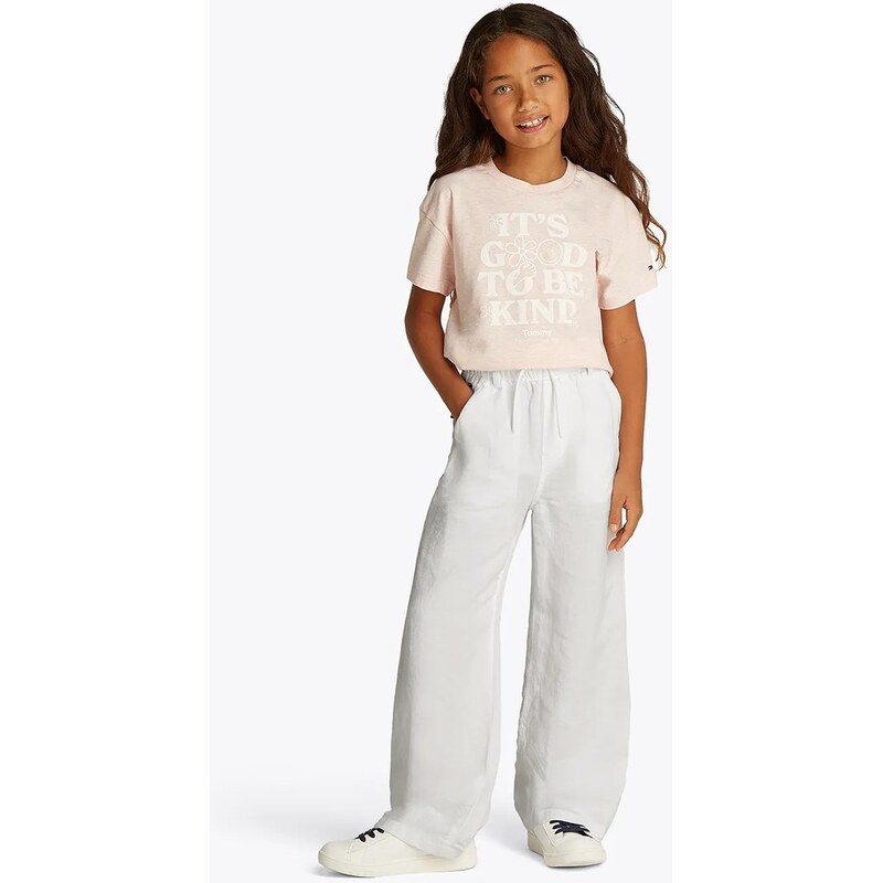 Detské ľanové nohavice Tommy Hilfiger 63089379