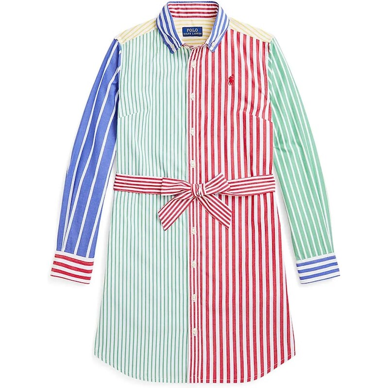 Dievčenské bavlnené šaty Polo Ralph Lauren 61251362