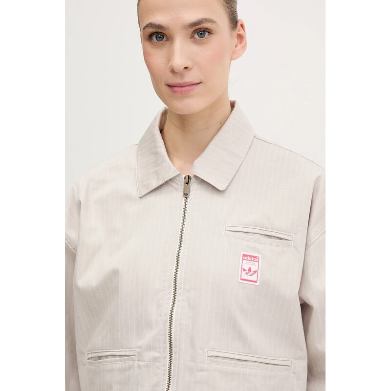 Bavlnená bunda adidas Originals AOP CROP JACKET 63089592