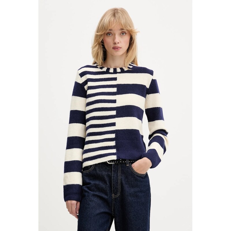 Sveter s prímesou vlny Desigual MALMOE 65388112