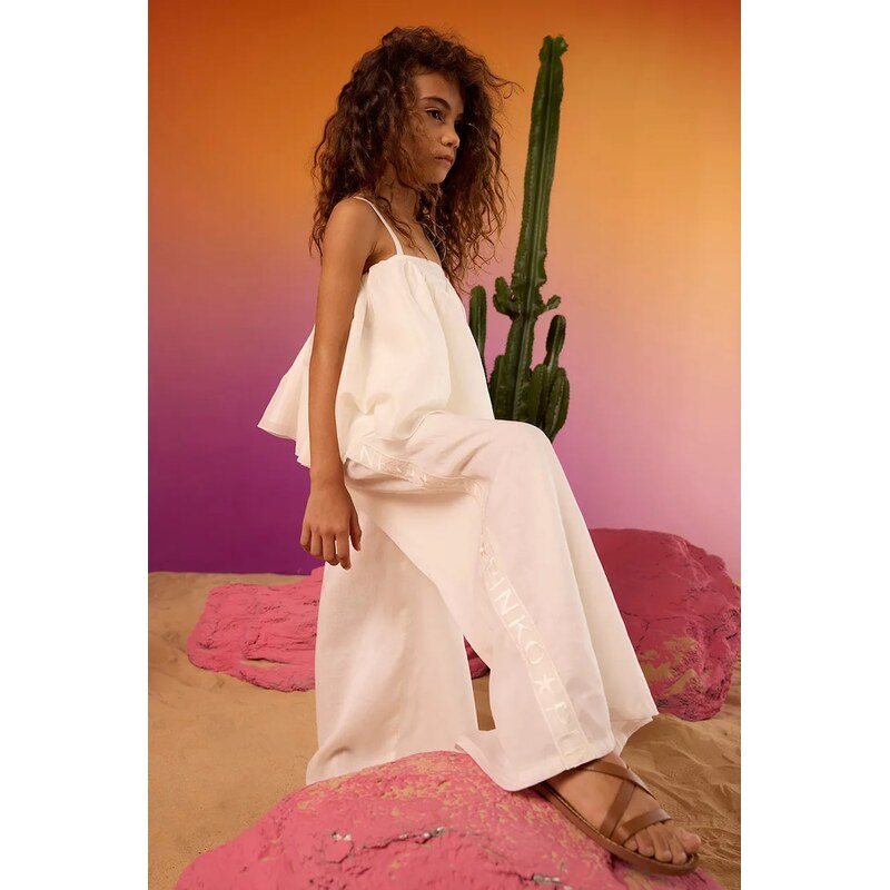 Detské bavlnené nohavice Pinko 63079377