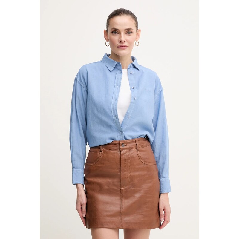 Ľanová košeľa Pepe Jeans CHIPPER 63155304