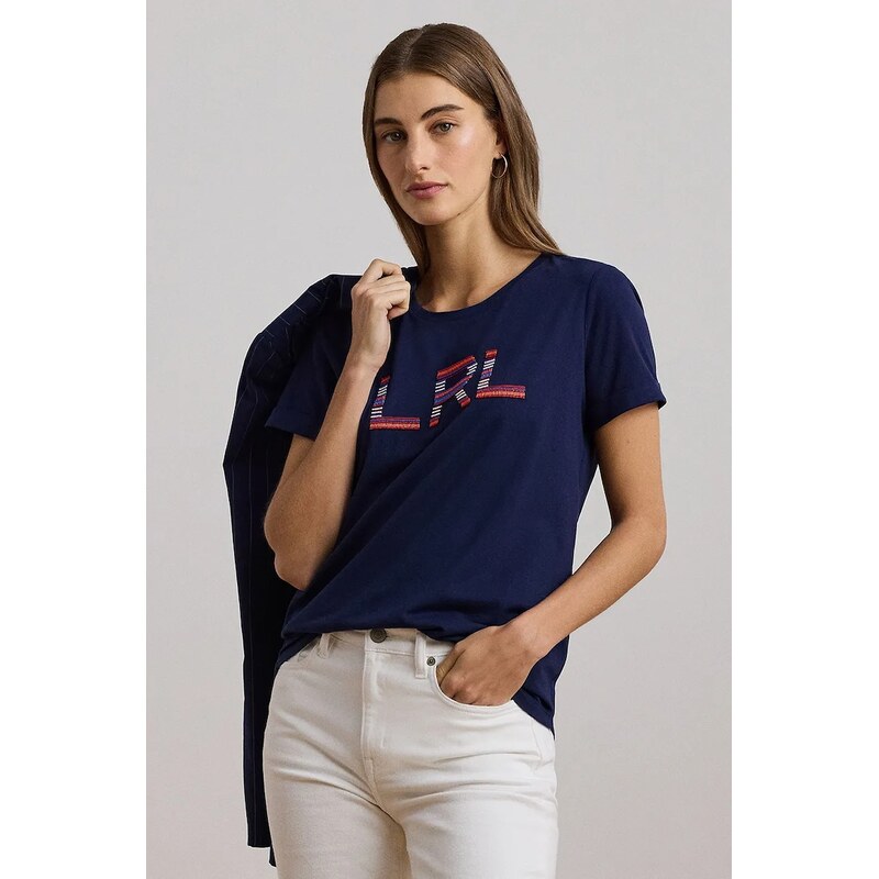 Bavlnené tričko Lauren Ralph Lauren 61668920